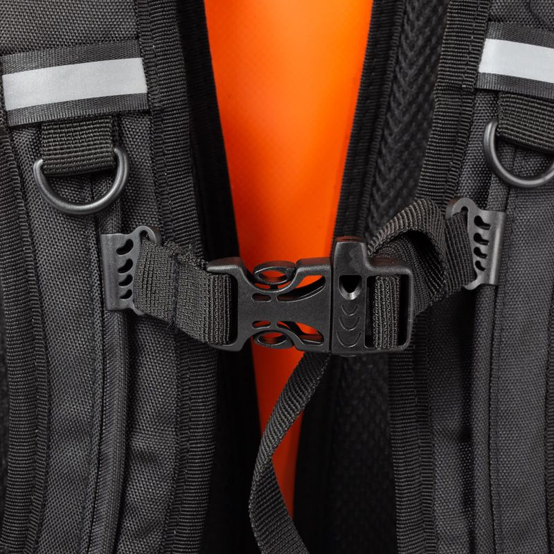 Turistinė kuprinė BERGSON Aqua Bag 30 l orange 11