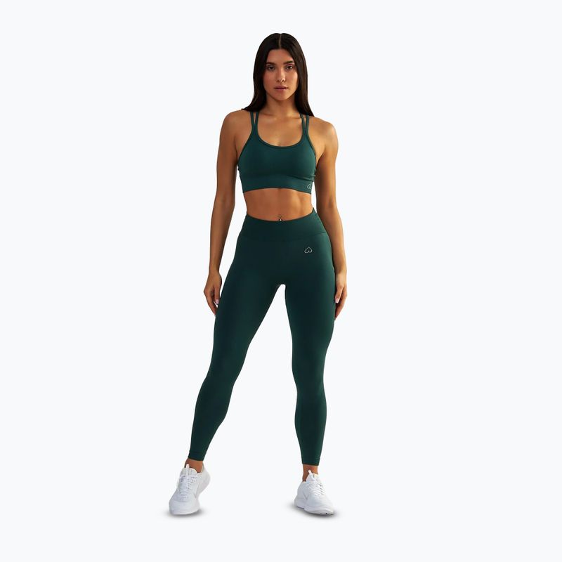 Moteriškos treniruočių tamprės BeShaped Shape Up dark green 2