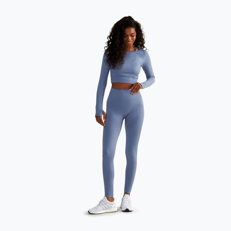 Moteriškas treniruočių topas BeShaped Femme Force LS light blue 2