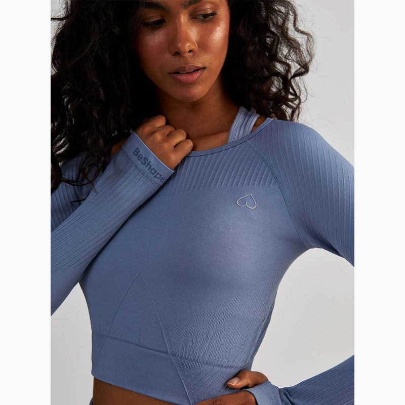 Moteriškas treniruočių topas BeShaped Femme Force LS light blue 5