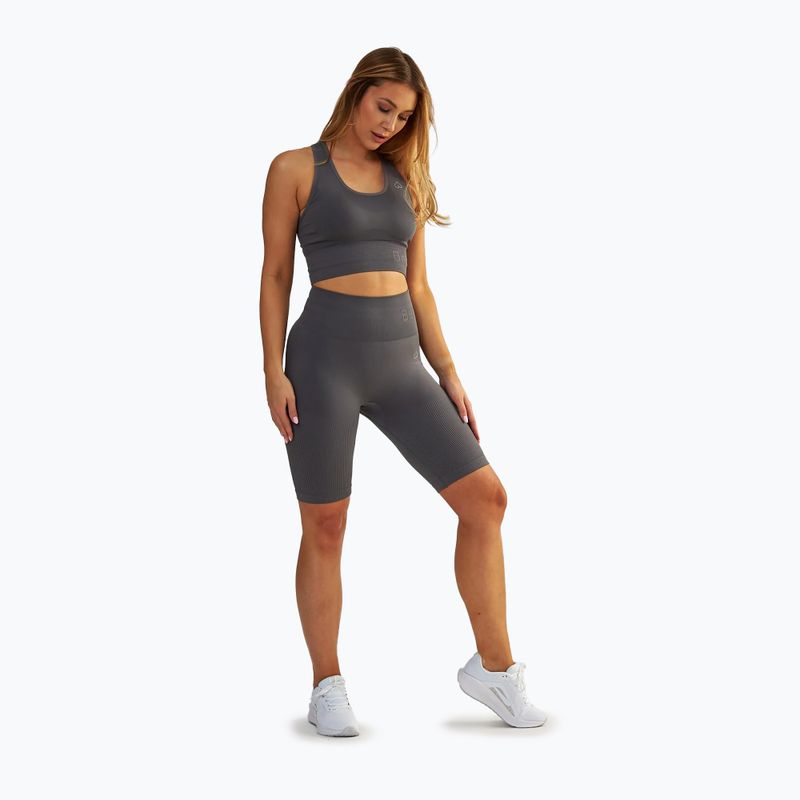 Moteriški treniruočių šortai BeShaped Body Boost grey 2
