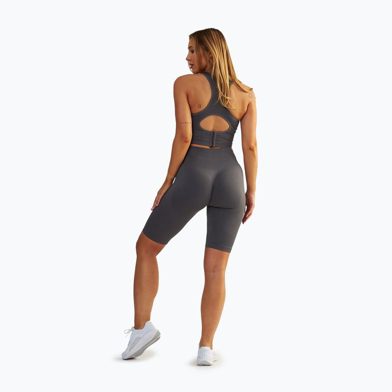 Moteriški treniruočių šortai BeShaped Body Boost grey 3