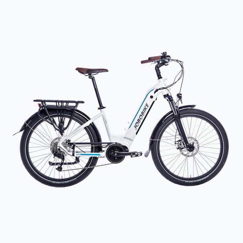 Moteriškas elektrinis dviratis JOBOBIKE Linda 36V 14Ah 504Wh baltas