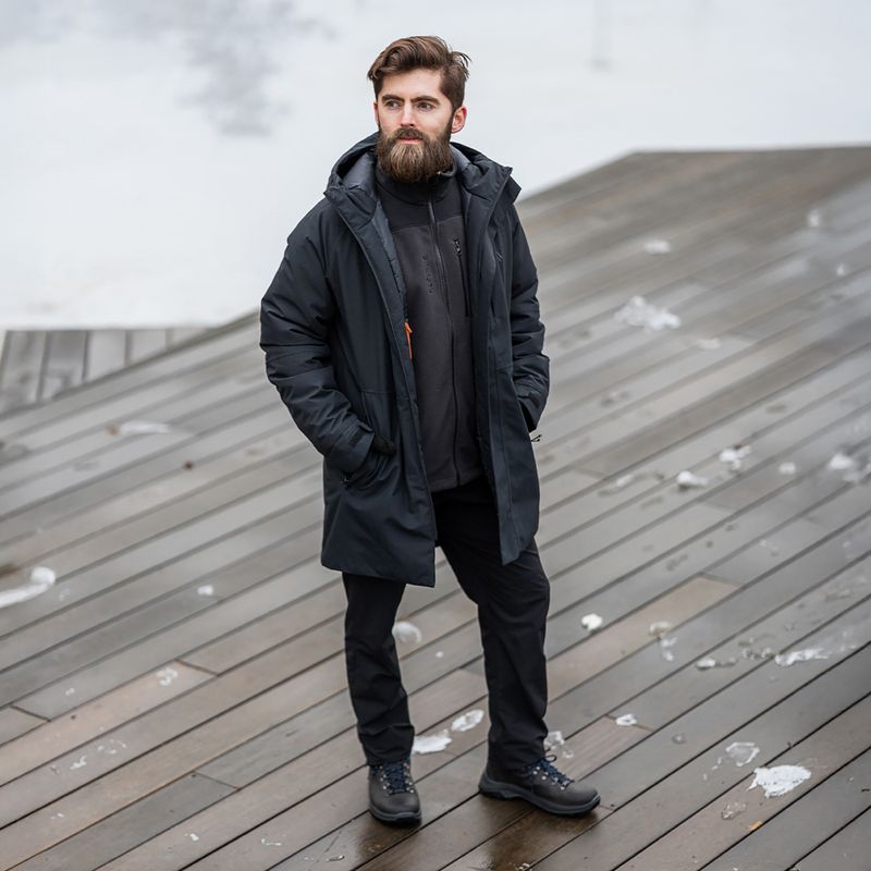 Vyriškas lietpaltis Alpinus Multan black 8