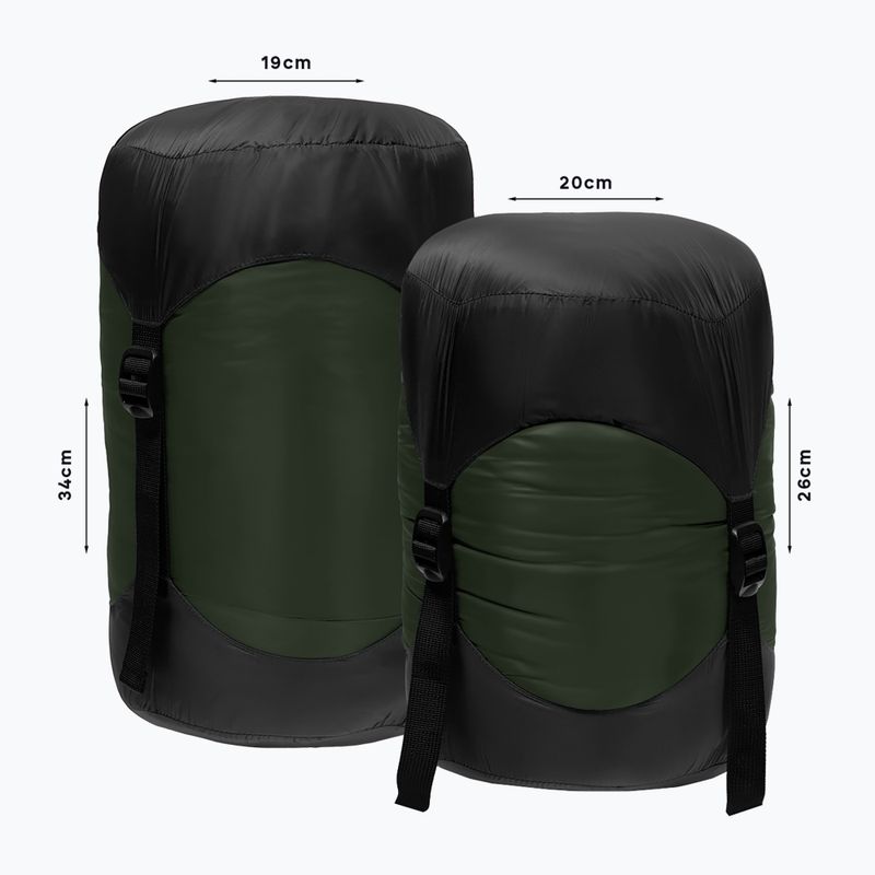 Miegmaišis Alpinus Ultralight 1000 kairysis žalias 7