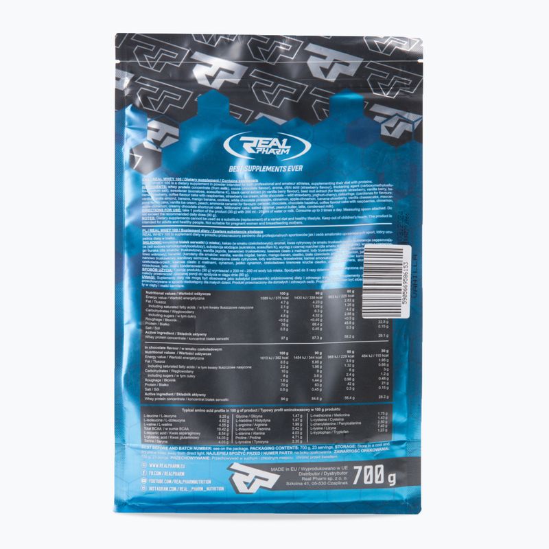Išrūgos Real Pharm Real 700g vanilė 586153 2