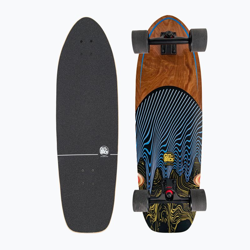 Surfskate Cutback Dark Blue 34 spalvota riedlentė CUT-SUR-DBL