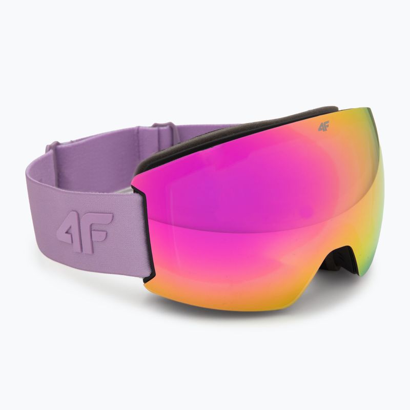 Slidinėjimo akiniai 4F U044 violet/gradient smoke