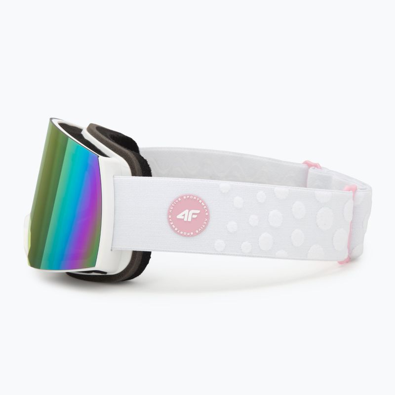 Vaikiški slidinėjimo akiniai 4F F040 white/multicolor 4