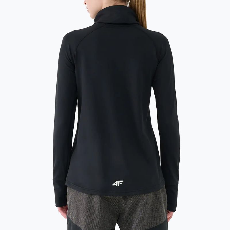 Moteriški termoaktyvūs marškinėliai 4F F086 deep black 2
