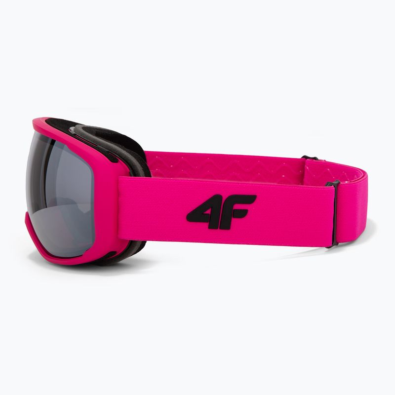 Vaikiški slidinėjimo akiniai 4F U067 hot pink neon 4