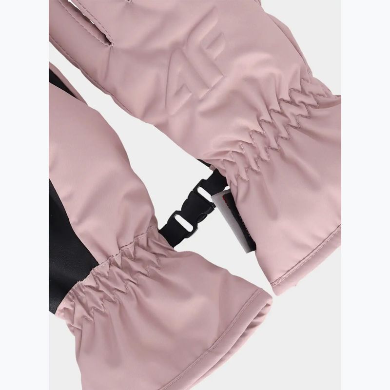 Vaikiškos slidinėjimo pirštinės 4F Fnk U190 light pink 2
