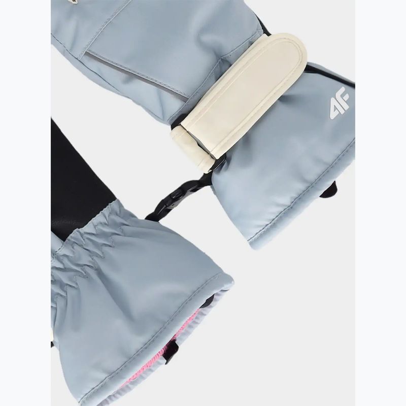 Vaikiškos slidinėjimo pirštinės 4F Fnk U200 light blue 2