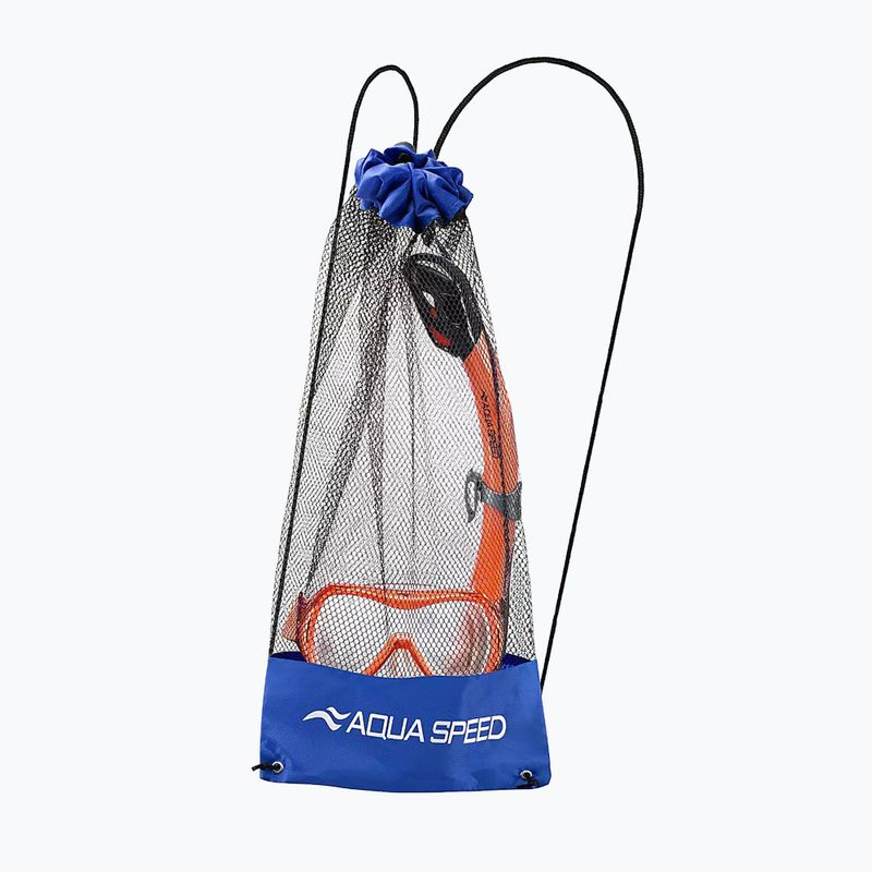 Vaikiškas nardymo rinkinys AQUA-SPEED Alize FS + Samos + Mesh oranžinis 2