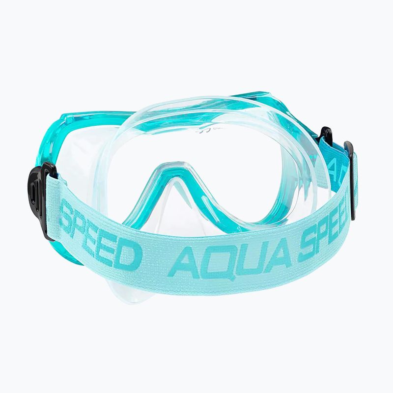 Vaikiškas nardymo rinkinys AQUA-SPEED Alize FS + Samos + Mesh turkio spalvos 5