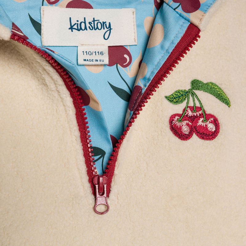 Vaikiškas šiltas megztinis KID STORY Teddy vanilla cream 4