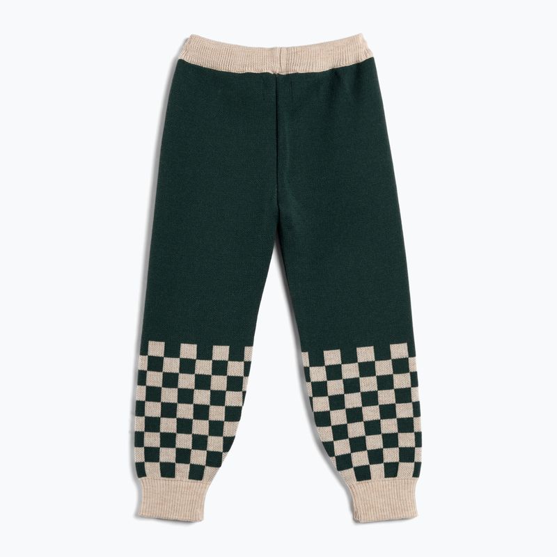 Vaikiškos kelnės KID STORY Merino green chessboard 2