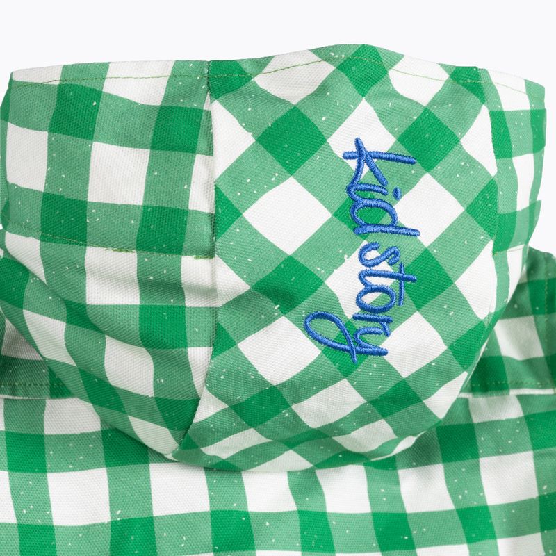 Vaikiška striukė KID STORY Vėjui ir vandeniui atspari green grid 5