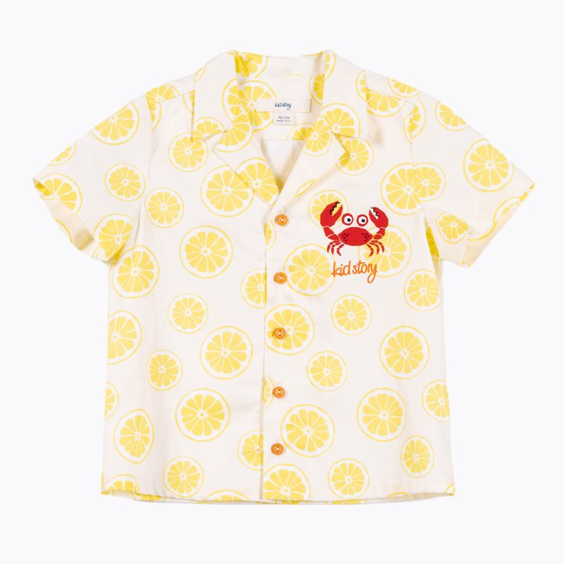 Vaikiškas komplektas KID STORY marškiniai ir šortai lime paradise 5