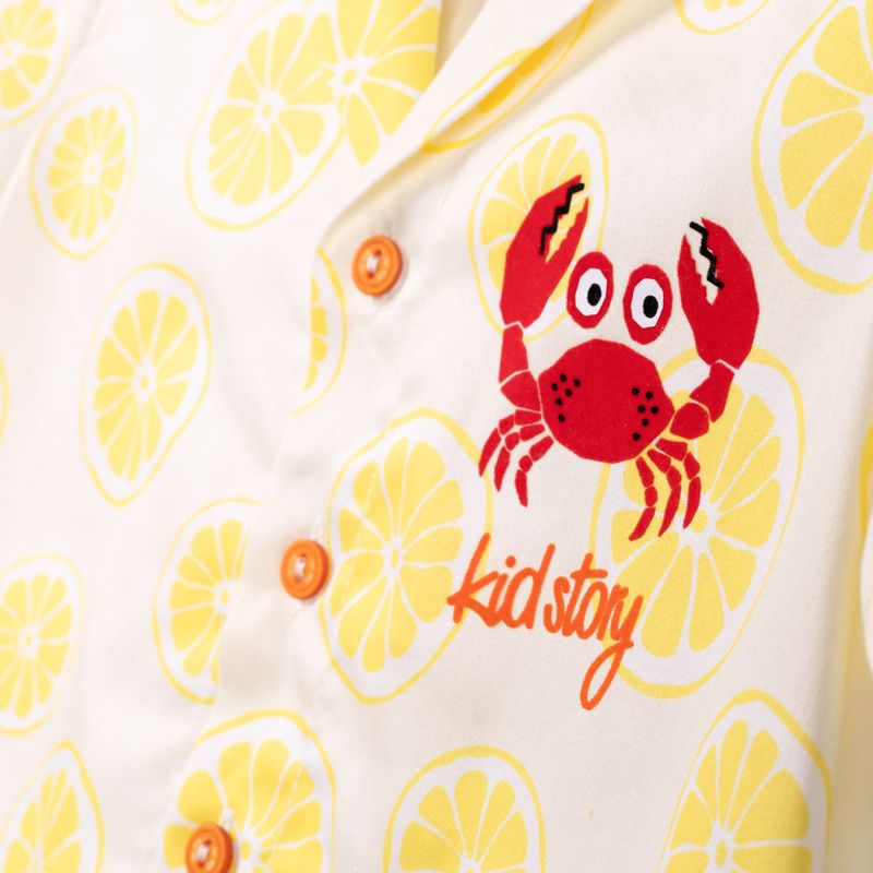Vaikiškas komplektas KID STORY marškiniai ir šortai lime paradise 9