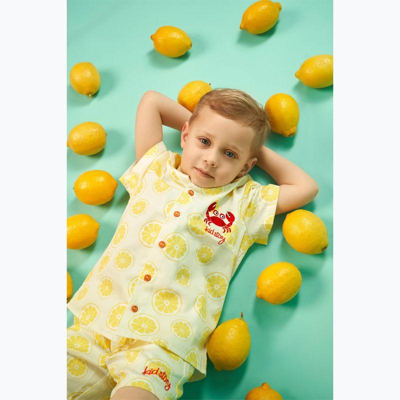 Vaikiškas komplektas KID STORY marškiniai ir šortai lime paradise 12