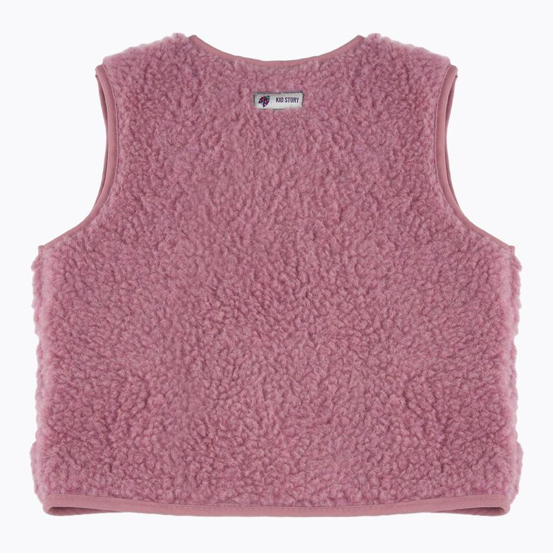 Vaikiška liemenė KID STORY Merino dusty pink 2