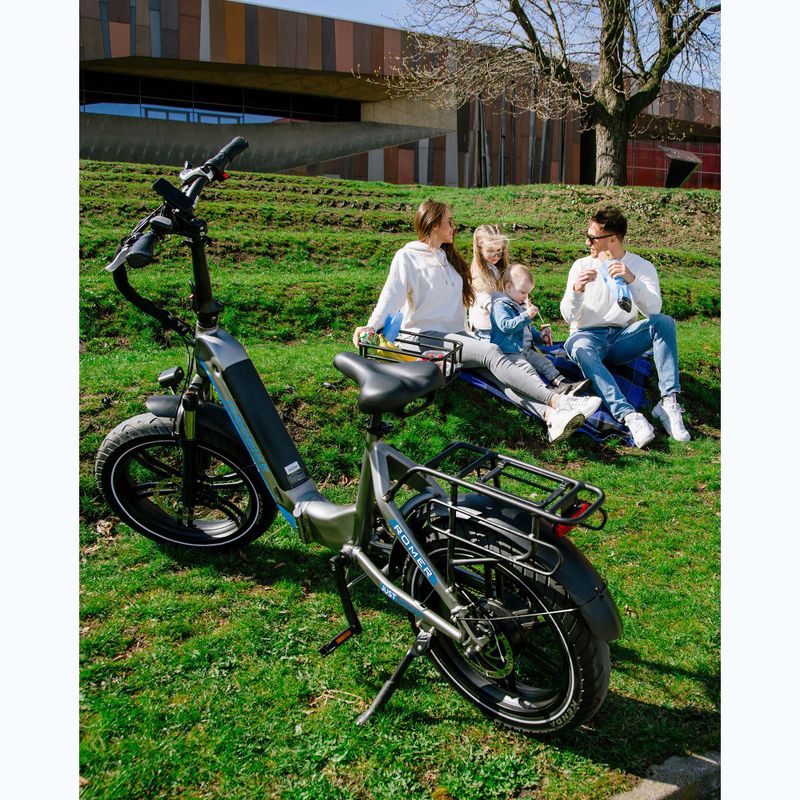 Elektrinis dviratis JOBOBIKE Romer 48V 14Ah pilkas 5