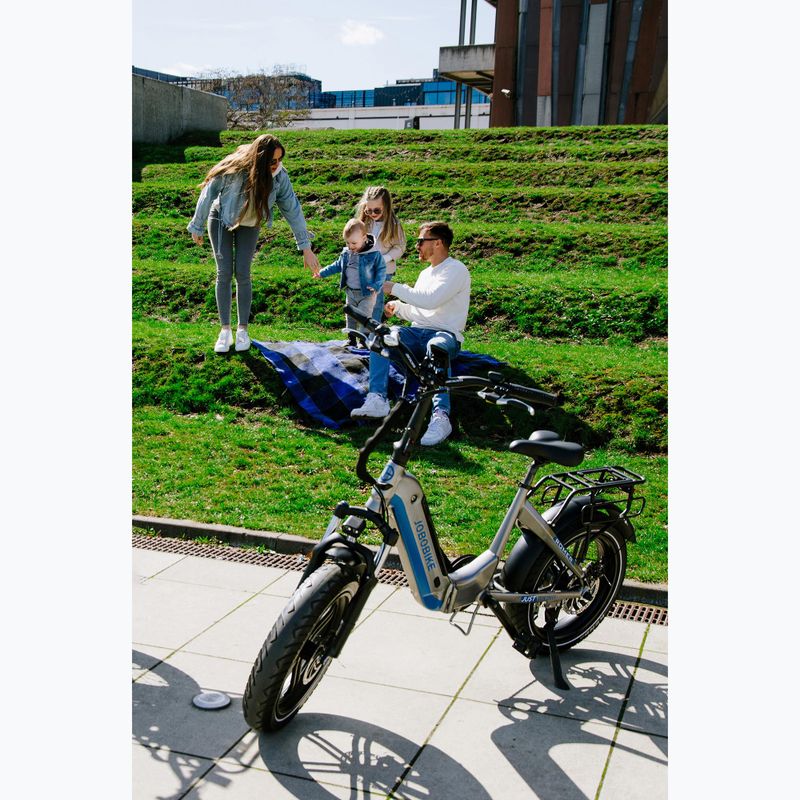 Elektrinis dviratis JOBOBIKE Romer 48V 14Ah pilkas 7