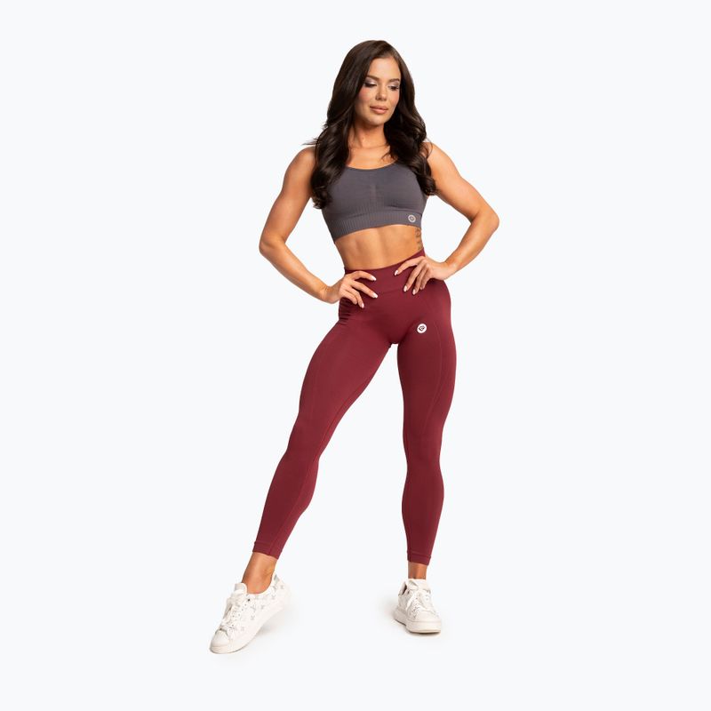 Moteriškos tamprės Gym Glamour Basic Scrunch burgundy 2