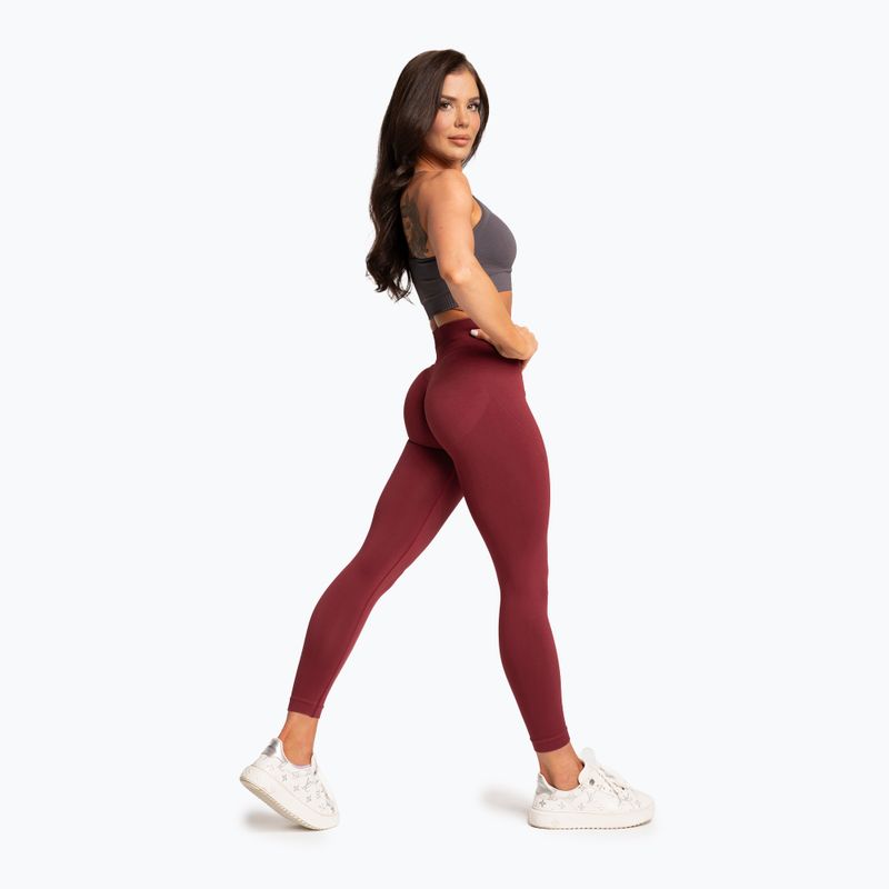 Moteriškos tamprės Gym Glamour Basic Scrunch burgundy 4