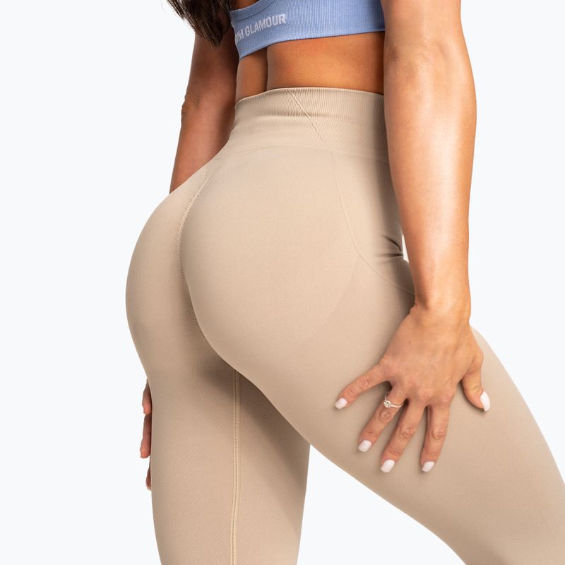 Moteriškos tamprės Gym Glamour Basic Scrunch beige 6