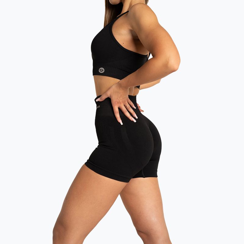 Moteriški treniruočių šortai Gym Glamour Push Up 2.0 black 3