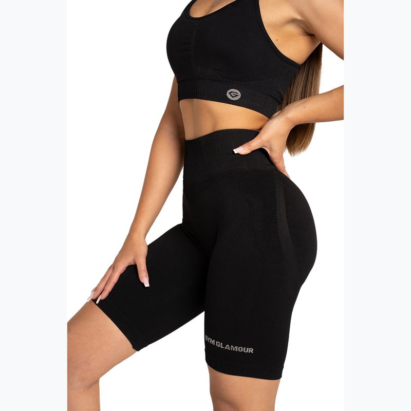 Moteriški treniruočių šortai Gym Glamour Push Up 2.0 black 3