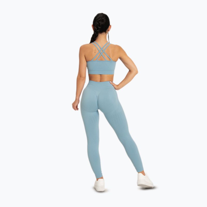 Treniruočių liemenėlė Gym Glamour Push Up 2.0 blue lagoon 3