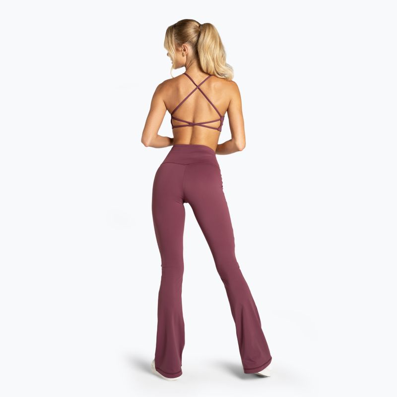 Moteriškos tamprės Gym Glamour Push Up 2.0 burgundy 3