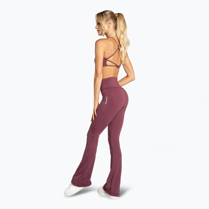 Moteriškos tamprės Gym Glamour Push Up 2.0 burgundy 5