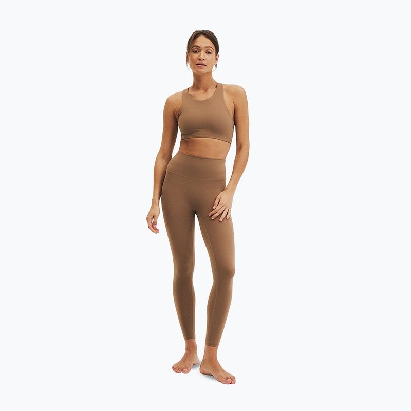 Moteriškos jogos tamprės JoyInMe Oneness Yoga 7/8 carmel coffee 2