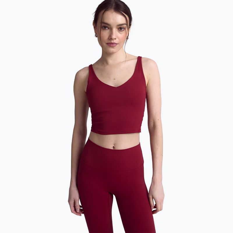 Moteriškas jogos viršus JOYINME Grace red wine