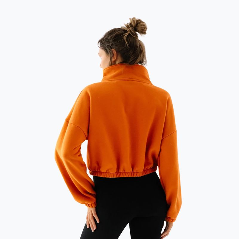 Moteriškas flisinis džemperis JoyInMe Zip Flow Sweatshirt pumpkin spice 3