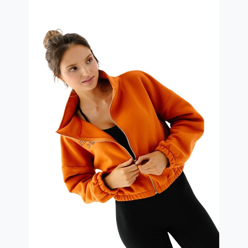 Moteriškas flisinis džemperis JoyInMe Zip Flow Sweatshirt pumpkin spice 5