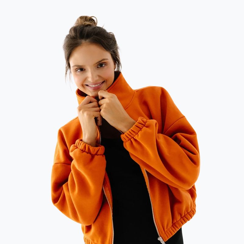 Moteriškas flisinis džemperis JoyInMe Zip Flow Sweatshirt pumpkin spice 7