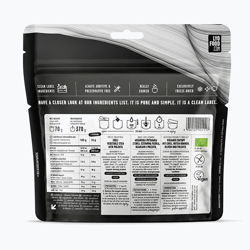 Liofilizuotas maistas LYOFOOD Chili sin Carne 370 g 2