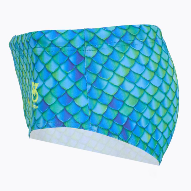 Vyriškos plaukimo trumpikės SWEEP Aqua Hippos mėlynos/geltonos/žalios 2