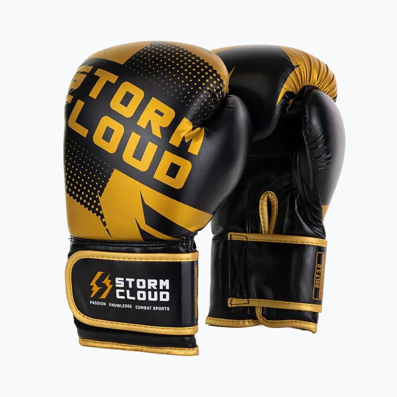 Bokso pirštinės StormCloud Bolt 3.0 black/gold 2