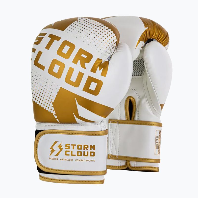 Bokso pirštinės StormCloud Bolt 3.0 white/gold 2