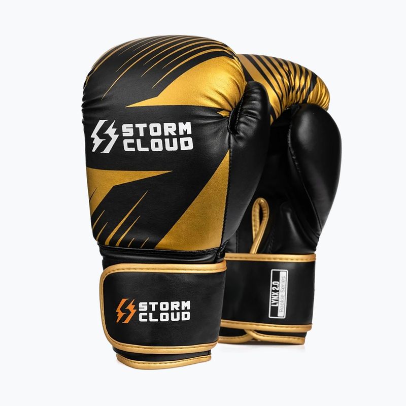 Bokso pirštinės StormCloud Lynx 2.0 black/gold 2