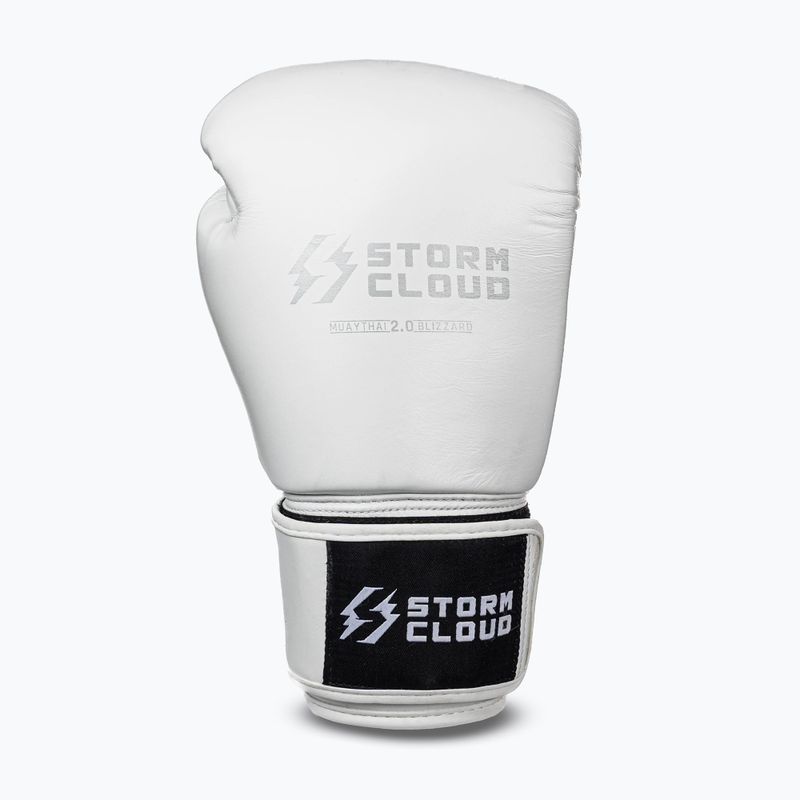 Bokso pirštinės StormCloud Muay Thai Blizzard 2.0 white/silver 2