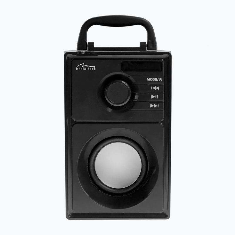 Mobilus garsiakalbis Media-Tech Boombox Silver juodas/sidabrinis
