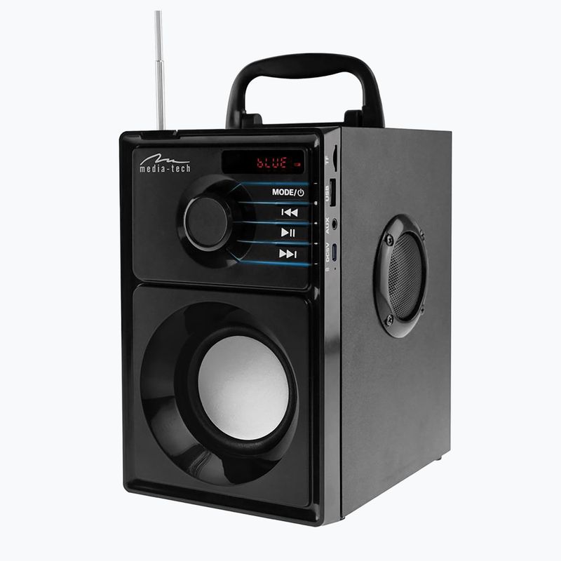 Mobilus garsiakalbis Media-Tech Boombox Silver juodas/sidabrinis 4
