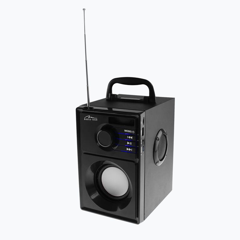 Mobilus garsiakalbis Media-Tech Boombox Silver juodas/sidabrinis 5